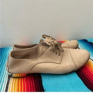 Miu Miu beige leather sandals